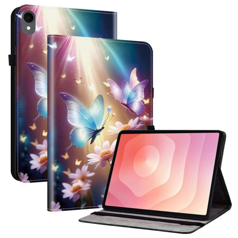 Fodral Samsung Galaxy Tab S11 Fjärilar I Ljus