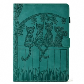 Fodral Samsung Galaxy Tab S11 Kattmotiv Med Mockaeffekt