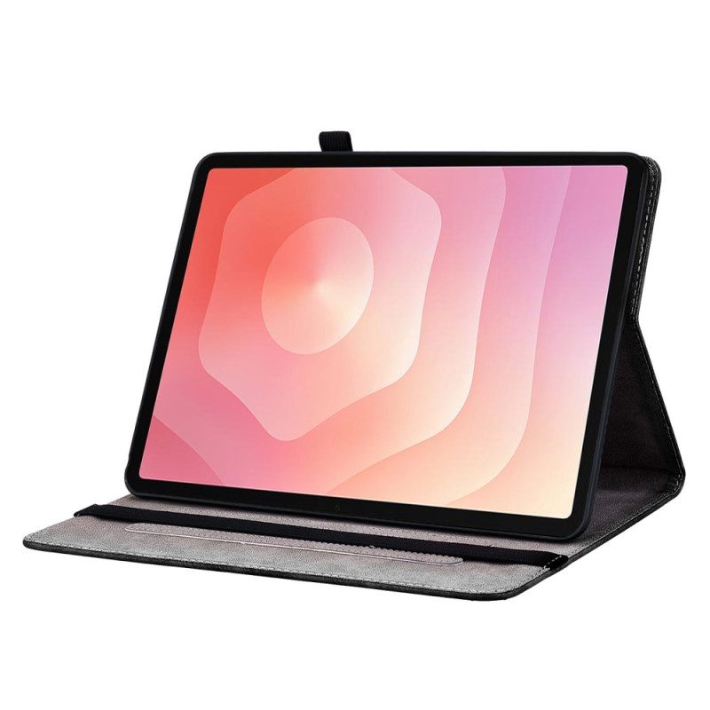 Fodral Samsung Galaxy Tab S11 Svarta Orkidéer