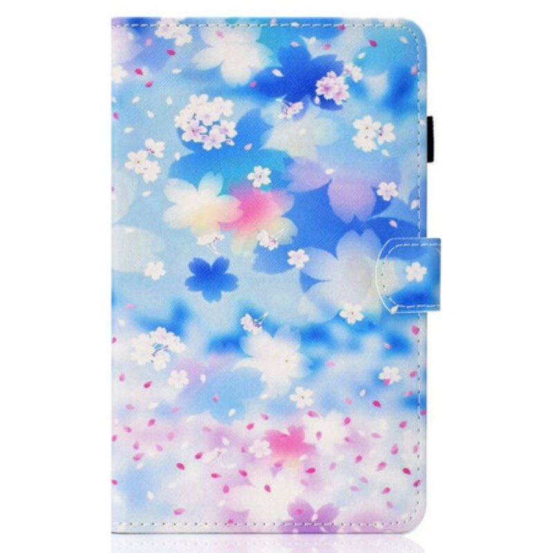 Fodral Samsung Galaxy Tab S8 / Tab S7 Akvarell Blommor