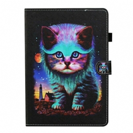 Fodral Samsung Galaxy Tab S8 / Tab S7 Elektrisk Katt