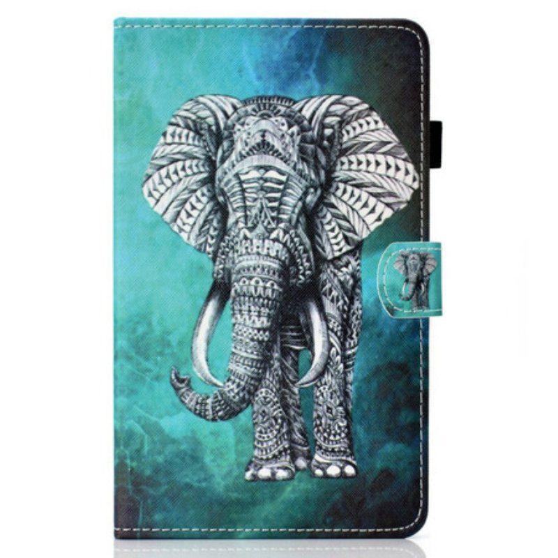 Fodral Samsung Galaxy Tab S8 / Tab S7 Tribal Elefant