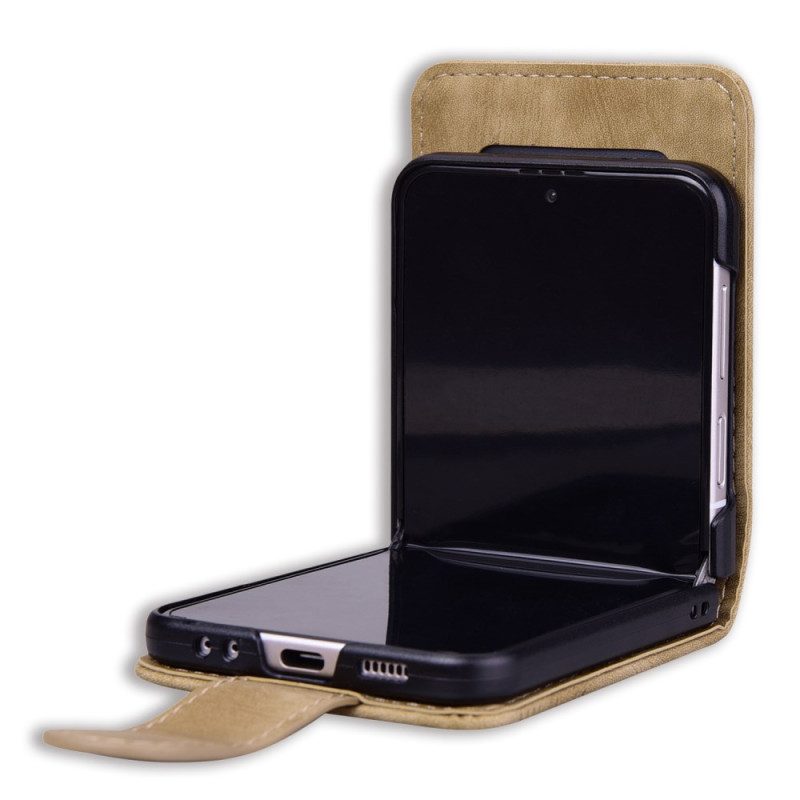 Fodral Samsung Galaxy Z Flip 7 Fe Korthållare Med Kattmotiv