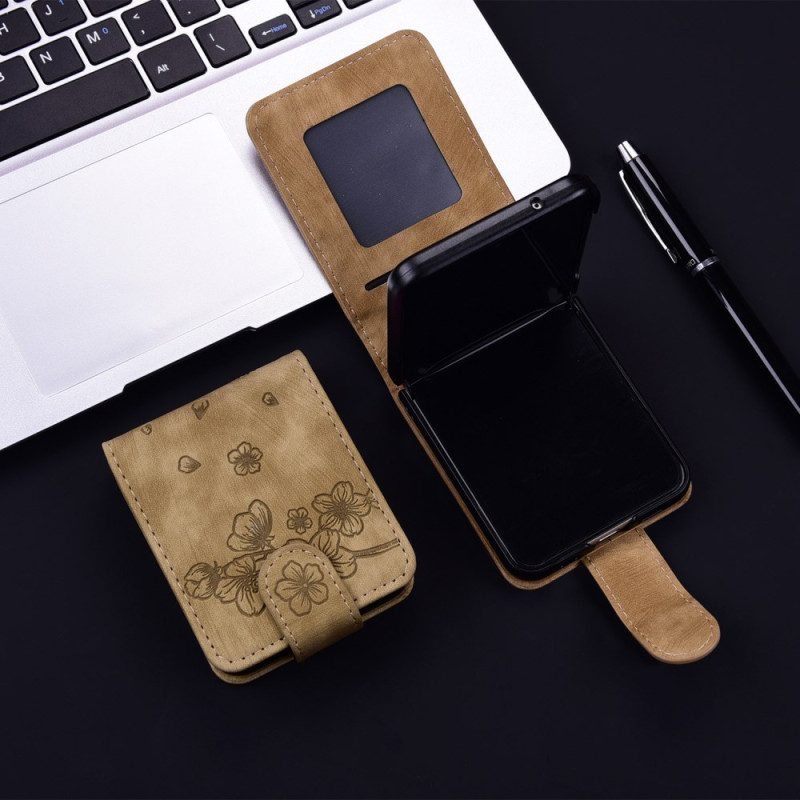 Fodral Samsung Galaxy Z Flip 7 Fe Korthållare Med Kattmotiv
