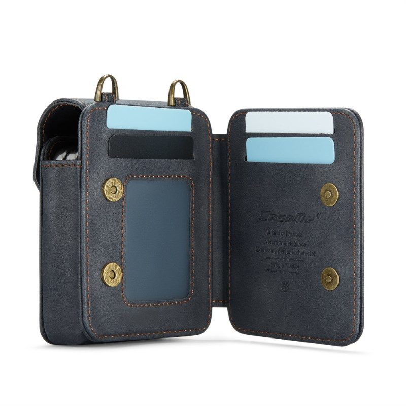Fodral Samsung Galaxy Z Flip 7 Fe Väska Med Rfid-skydd Och Axelrem