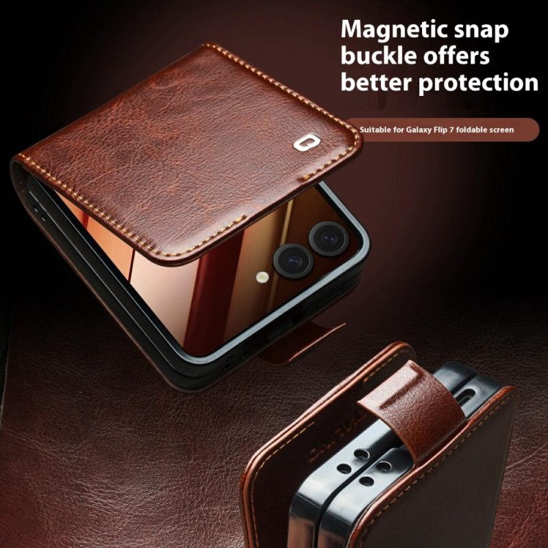 Fodral Samsung Galaxy Z Flip 7 Qialino Korthållare