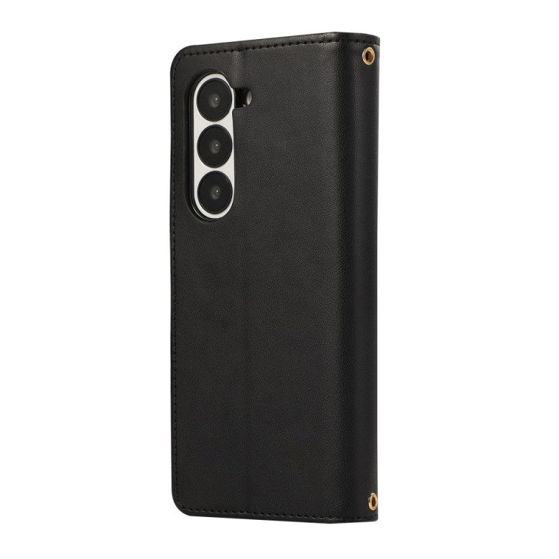 Fodral Samsung Galaxy Z Fold 7 Vadderad Med Rem