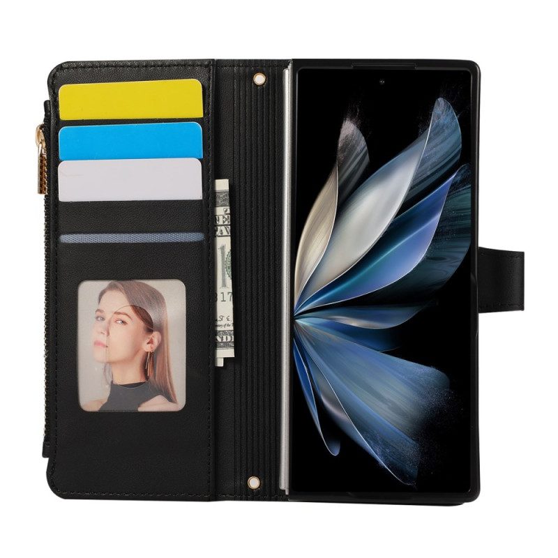 Fodral Samsung Galaxy Z Fold 7 Vadderad Med Rem