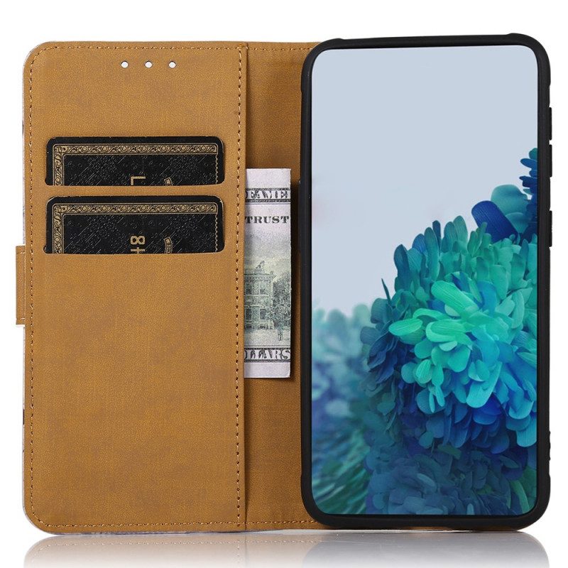 Folio-fodral För Samsung Galaxy A03 Blommande Träd