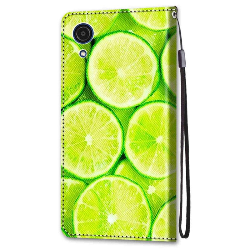 Folio-fodral För Samsung Galaxy A03 Core Limes