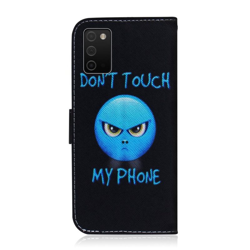 Folio-fodral För Samsung Galaxy A03s Emoji-telefon