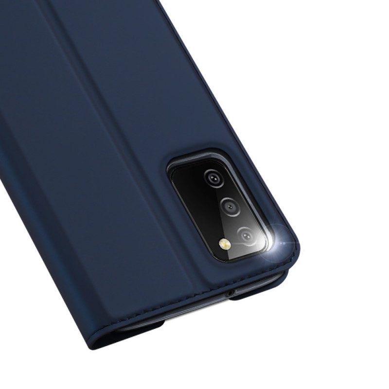Folio-fodral För Samsung Galaxy A03s Läderfodral Skin Pro Dux Ducis