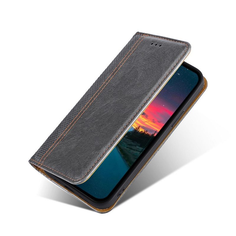 Folio-fodral För Samsung Galaxy A03s Läderfodral Vintage Läderstil