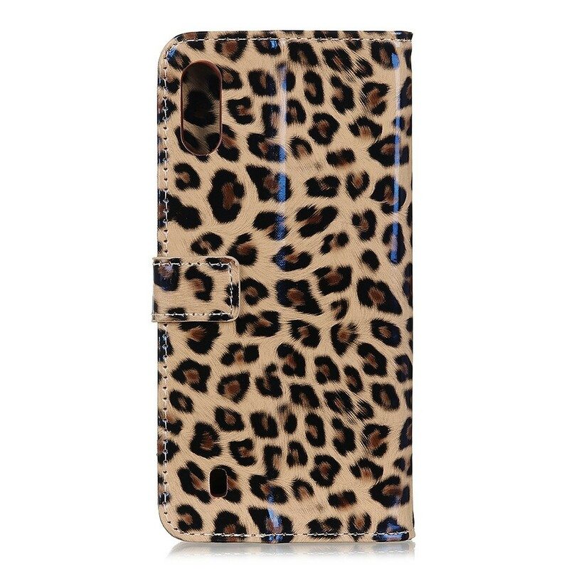 Folio-fodral För Samsung Galaxy A10 Leopard