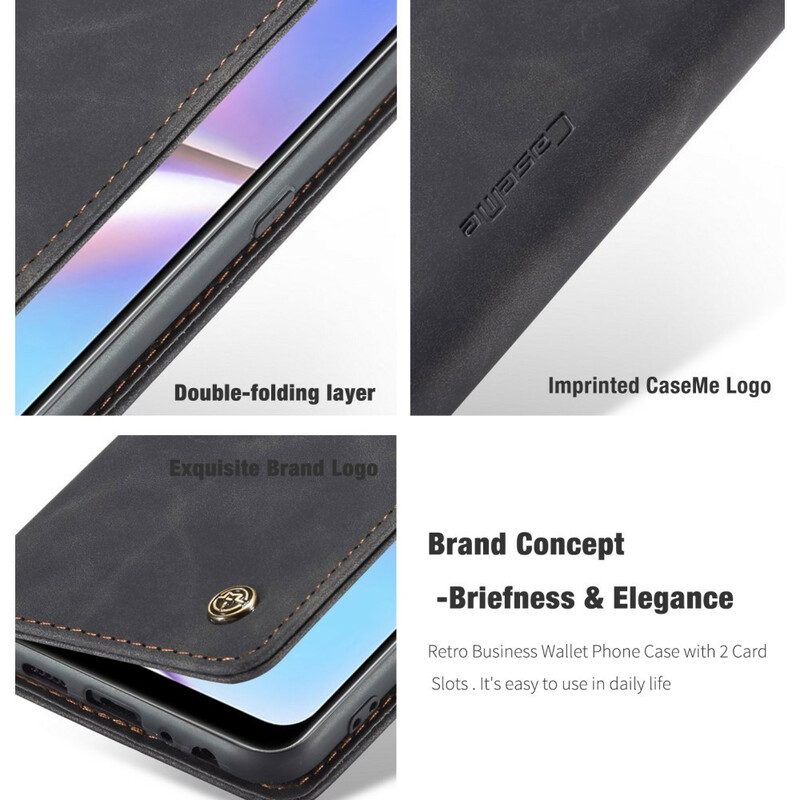 Folio-fodral För Samsung Galaxy A10s Läderfodral Caseme Konstläder