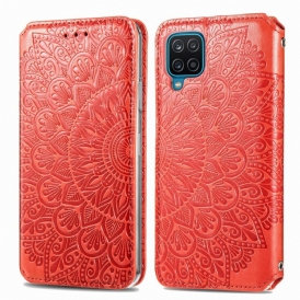 Folio-fodral För Samsung Galaxy A12 / M12 Läderfodral Mandalas