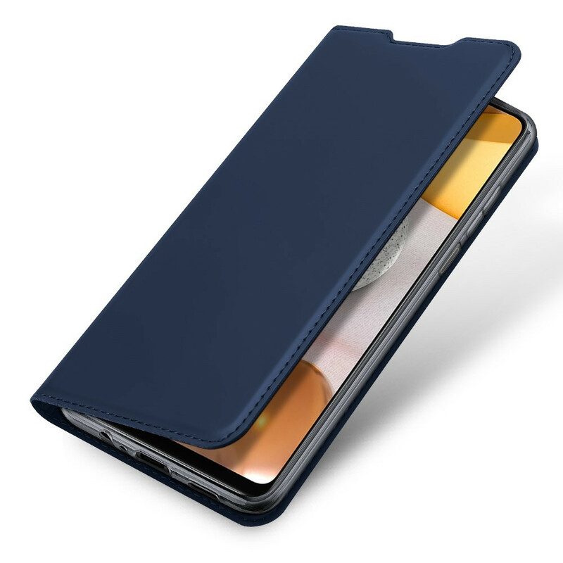 Folio-fodral För Samsung Galaxy A12 / M12 Läderfodral Skin Pro Dux Ducis