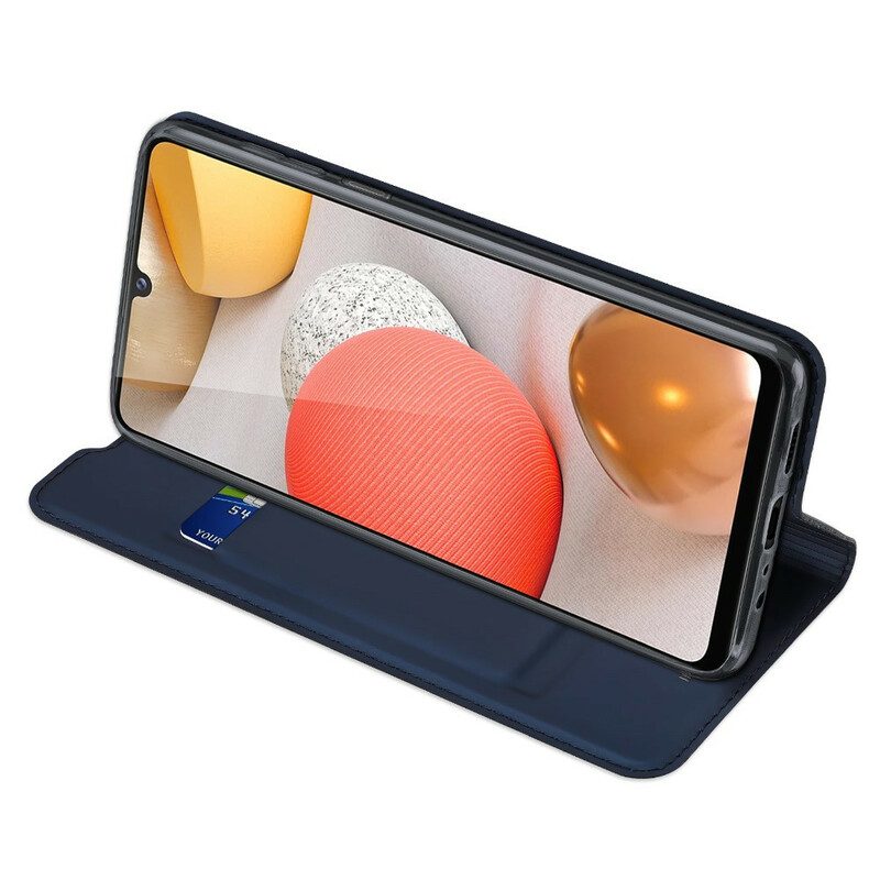 Folio-fodral För Samsung Galaxy A12 / M12 Läderfodral Skin Pro Dux Ducis