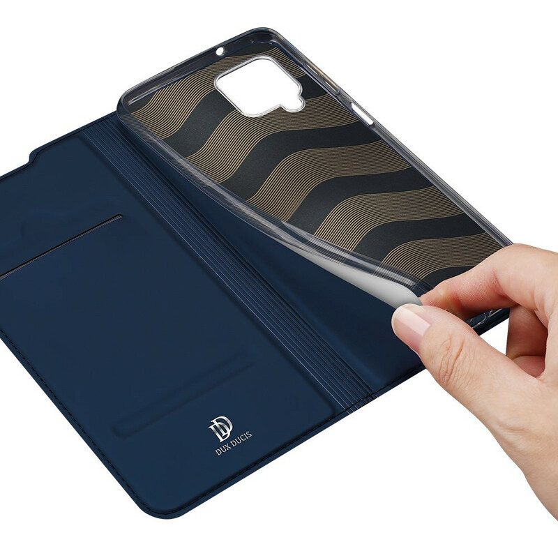 Folio-fodral För Samsung Galaxy A12 / M12 Läderfodral Skin Pro Dux Ducis