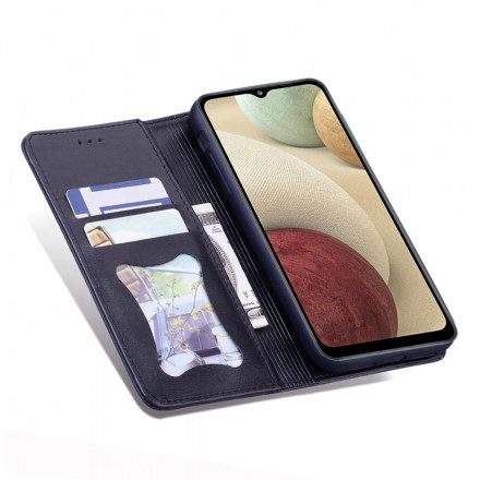 Folio-fodral För Samsung Galaxy A12 / M12 Läderfodral Tvåfärgad Affärslädereffekt