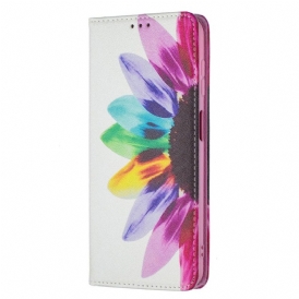 Folio-fodral För Samsung Galaxy A13 5G Läderfodral Akvarellblomma