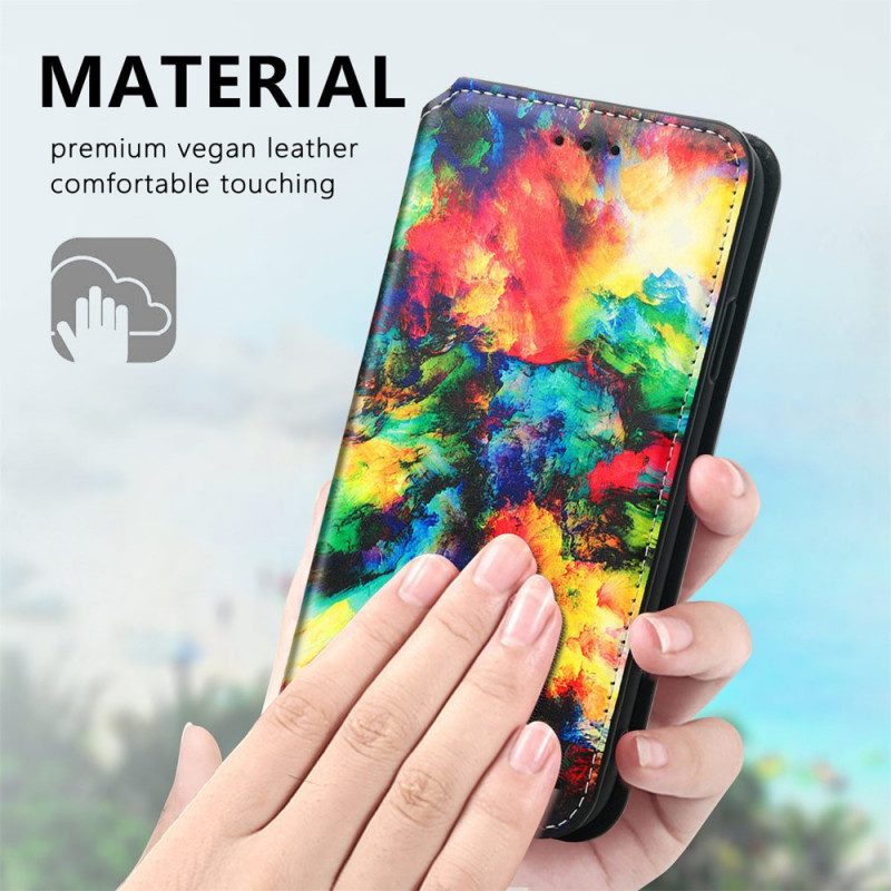Folio-fodral För Samsung Galaxy A13 5G Läderfodral Caseneo Rfid-design