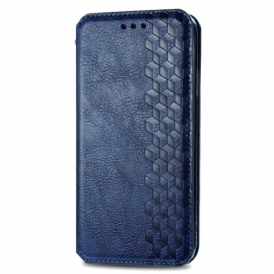 Folio-fodral För Samsung Galaxy A13 5G Läderfodral Diamond Texture Lädereffekt