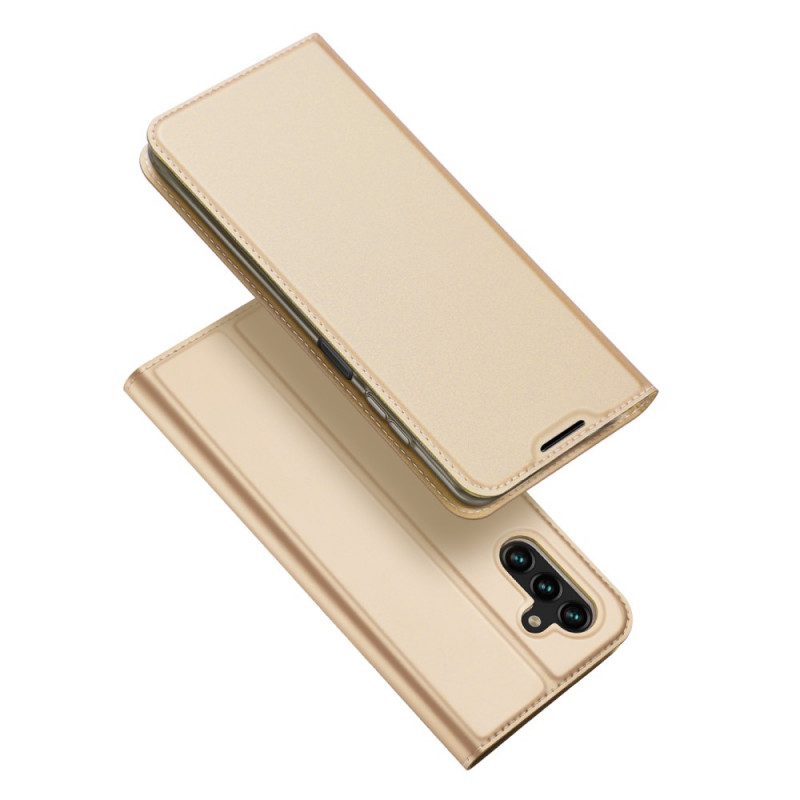 Folio-fodral För Samsung Galaxy A13 5G Läderfodral Dux Ducis Pro Skin