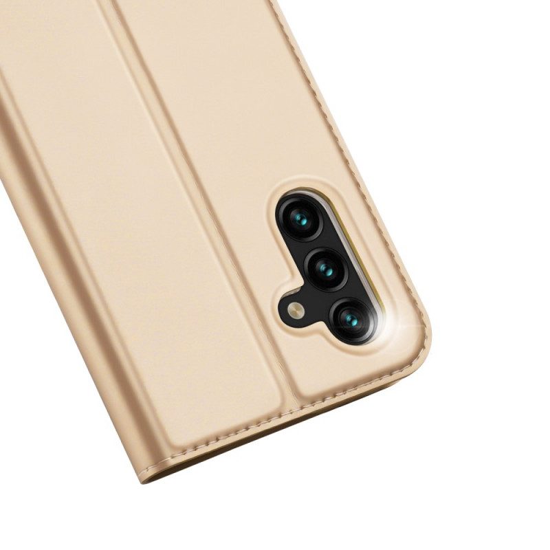 Folio-fodral För Samsung Galaxy A13 5G Läderfodral Dux Ducis Pro Skin