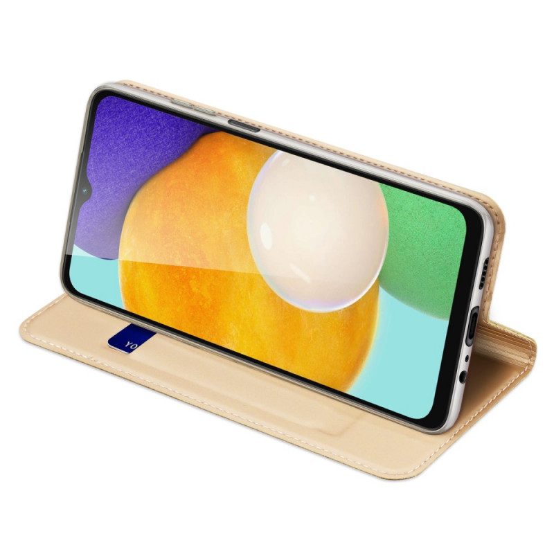 Folio-fodral För Samsung Galaxy A13 5G Läderfodral Dux Ducis Pro Skin