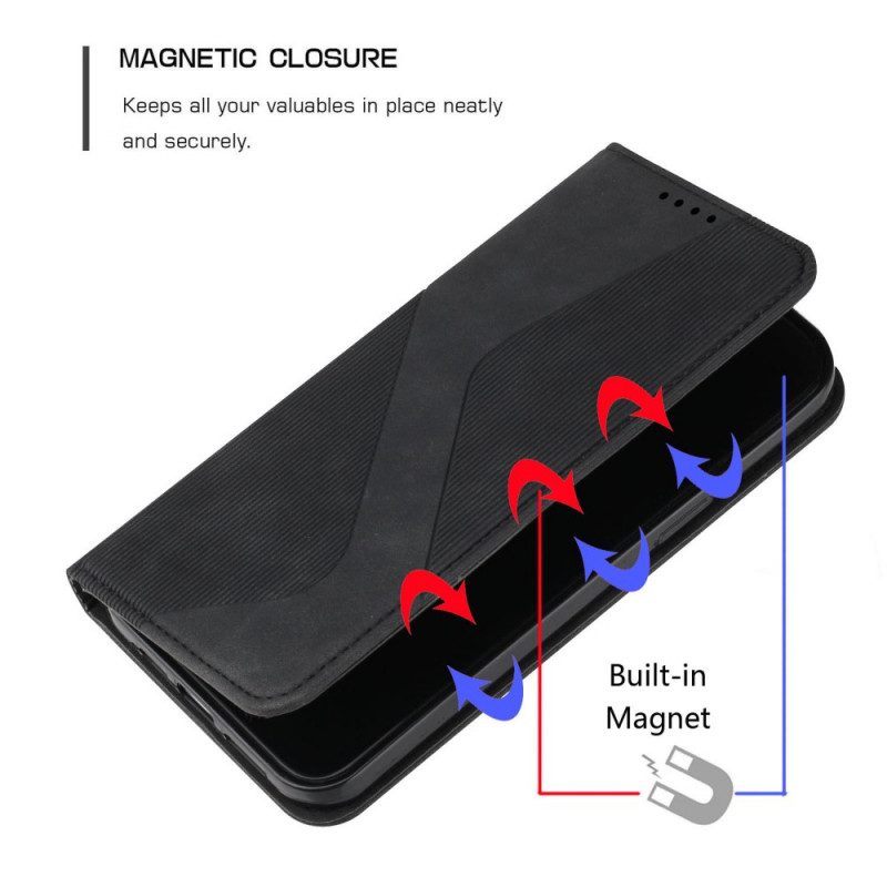 Folio-fodral För Samsung Galaxy A13 5G Läderfodral S-design Läderstil