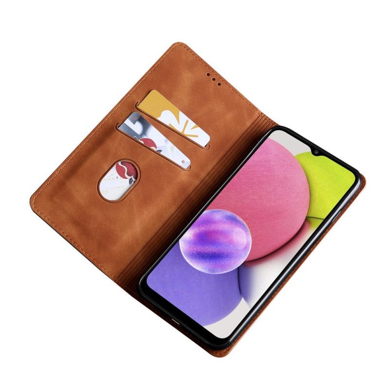 Folio-fodral För Samsung Galaxy A13 5G Läderfodral Skin-touch Design