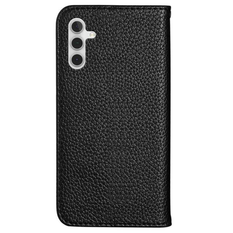 Folio-fodral För Samsung Galaxy A13 5G Läderfodral Ultra Chic Litchi Konstläder