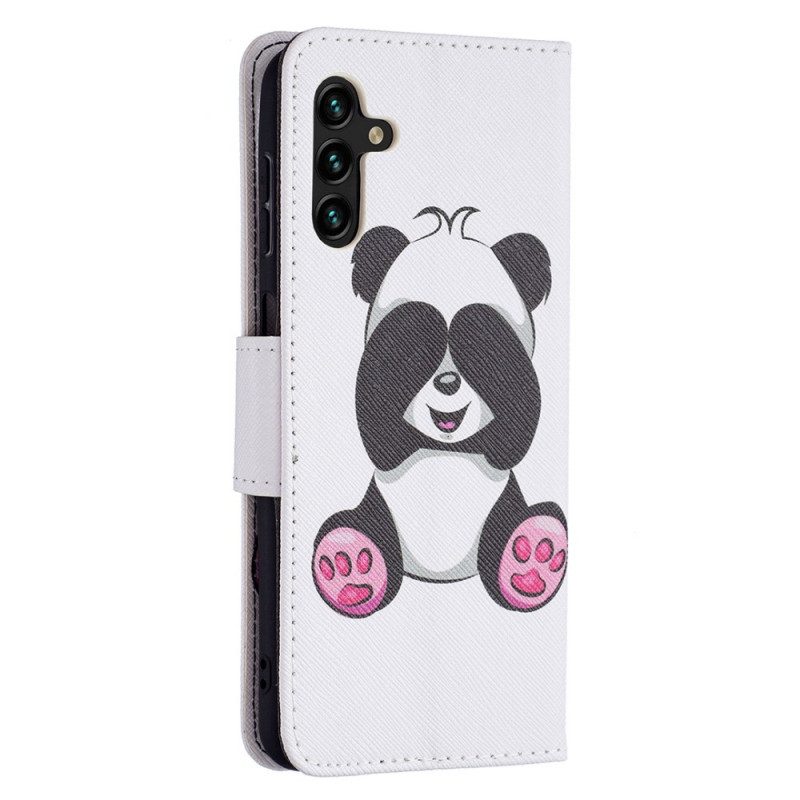 Folio-fodral För Samsung Galaxy A13 5G Panda Kul