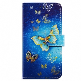 Folio-fodral För Samsung Galaxy A13 Flygande Fjärilar