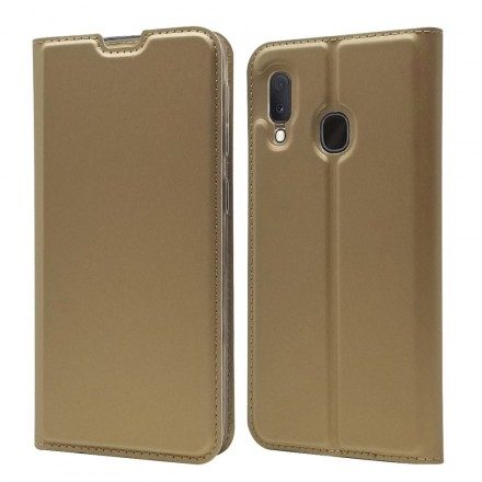 Folio-fodral För Samsung Galaxy A20e Läderfodral Dux Ducis Pro Skin