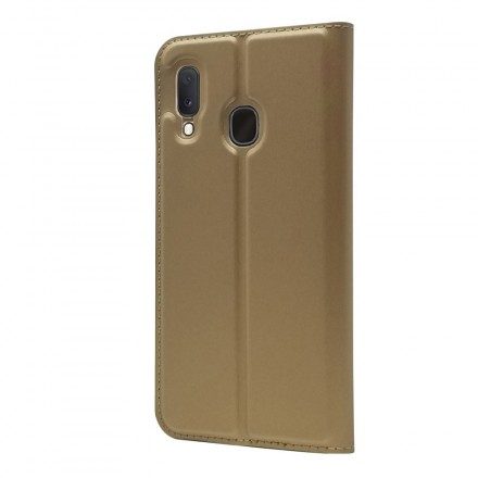 Folio-fodral För Samsung Galaxy A20e Läderfodral Dux Ducis Pro Skin