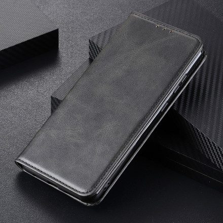 Folio-fodral För Samsung Galaxy A22 4G Läderfodral Äkta Split Läder