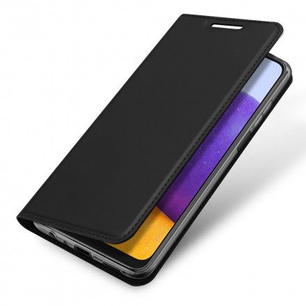 Folio-fodral För Samsung Galaxy A22 4G Läderfodral Dux Ducis Pro Skin