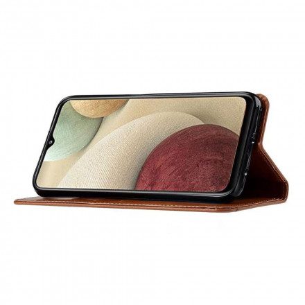 Folio-fodral För Samsung Galaxy A22 4G Läderfodral Korthållare I Konstläder