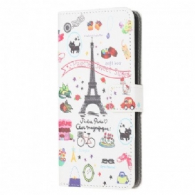 Folio-fodral För Samsung Galaxy A22 5G Jag Älskar Paris