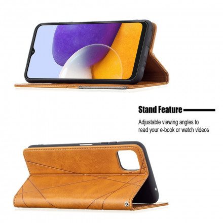 Folio-fodral För Samsung Galaxy A22 5G Läderfodral Artiststil