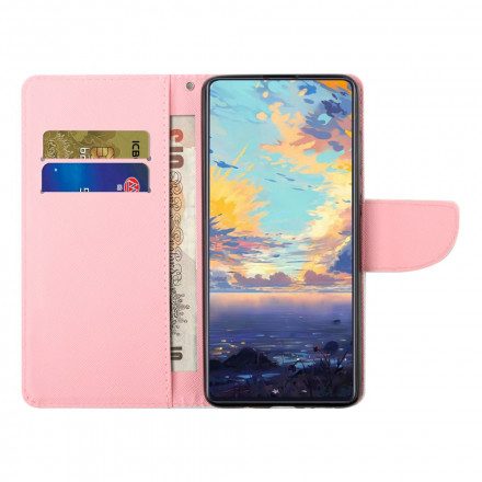 Folio-fodral För Samsung Galaxy A22 5G Nyckelpigaballonger