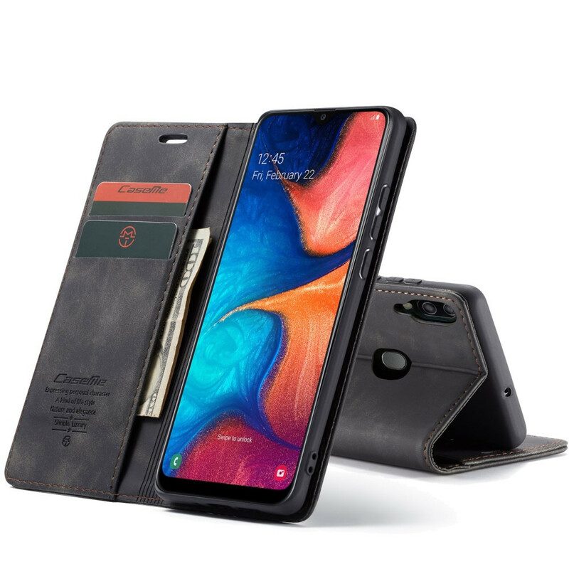 Folio-fodral För Samsung Galaxy A30 / A20 Läderfodral Caseme Konstläder