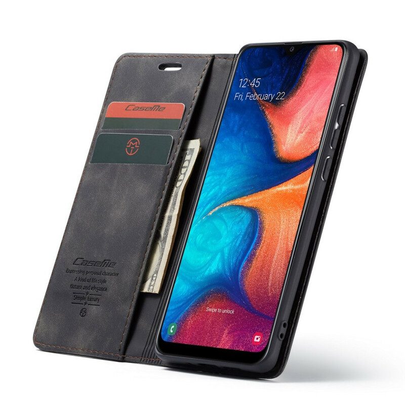 Folio-fodral För Samsung Galaxy A30 / A20 Läderfodral Caseme Konstläder