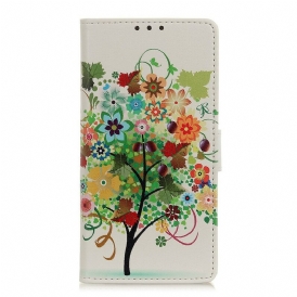 Folio-fodral För Samsung Galaxy A31 Blommande Träd