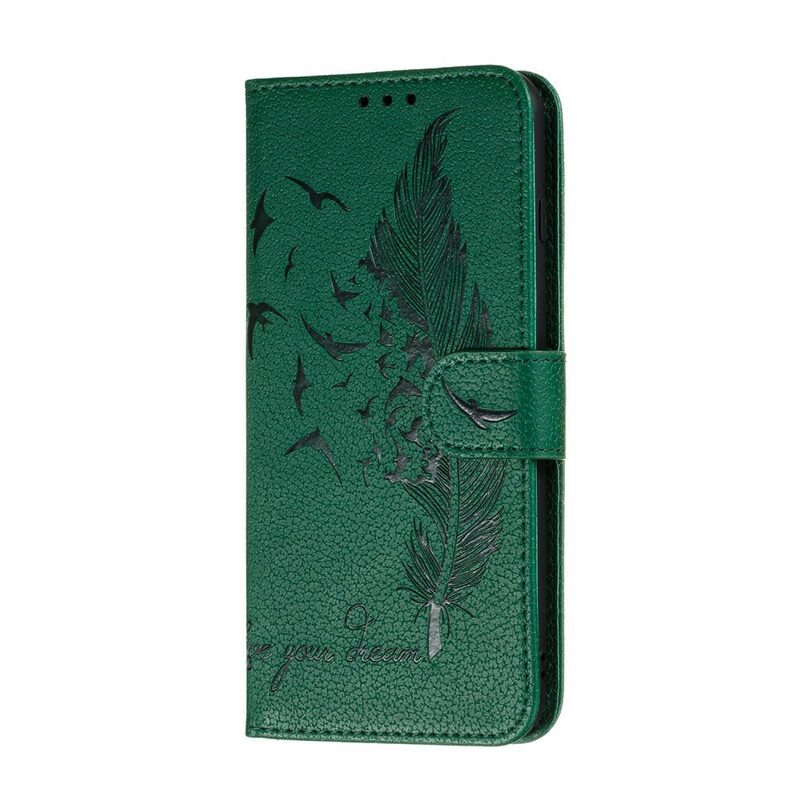 Folio-fodral För Samsung Galaxy A31 Faux Leather Lev Din Dröm