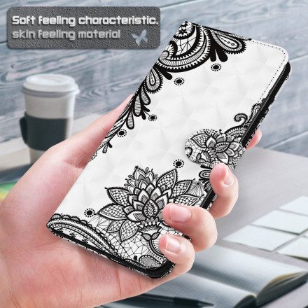 Folio-fodral För Samsung Galaxy A32 5G Chic Spets