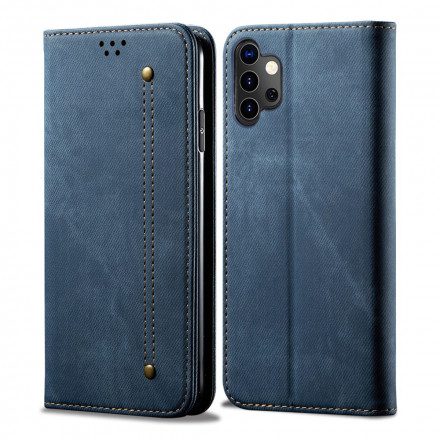 Folio-fodral För Samsung Galaxy A32 5G Läderfodral Denimtyg