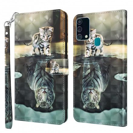 Folio-fodral För Samsung Galaxy A32 5G Ljusfläck Ernest The Tiger
